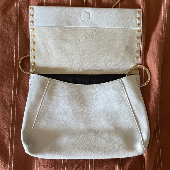 Off White Clutch w/ Gold Accents - Picture 3 of 4